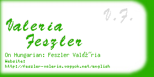 valeria feszler business card